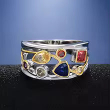 Dalia – Boho-Ring mit Funkelnden Zirkonia