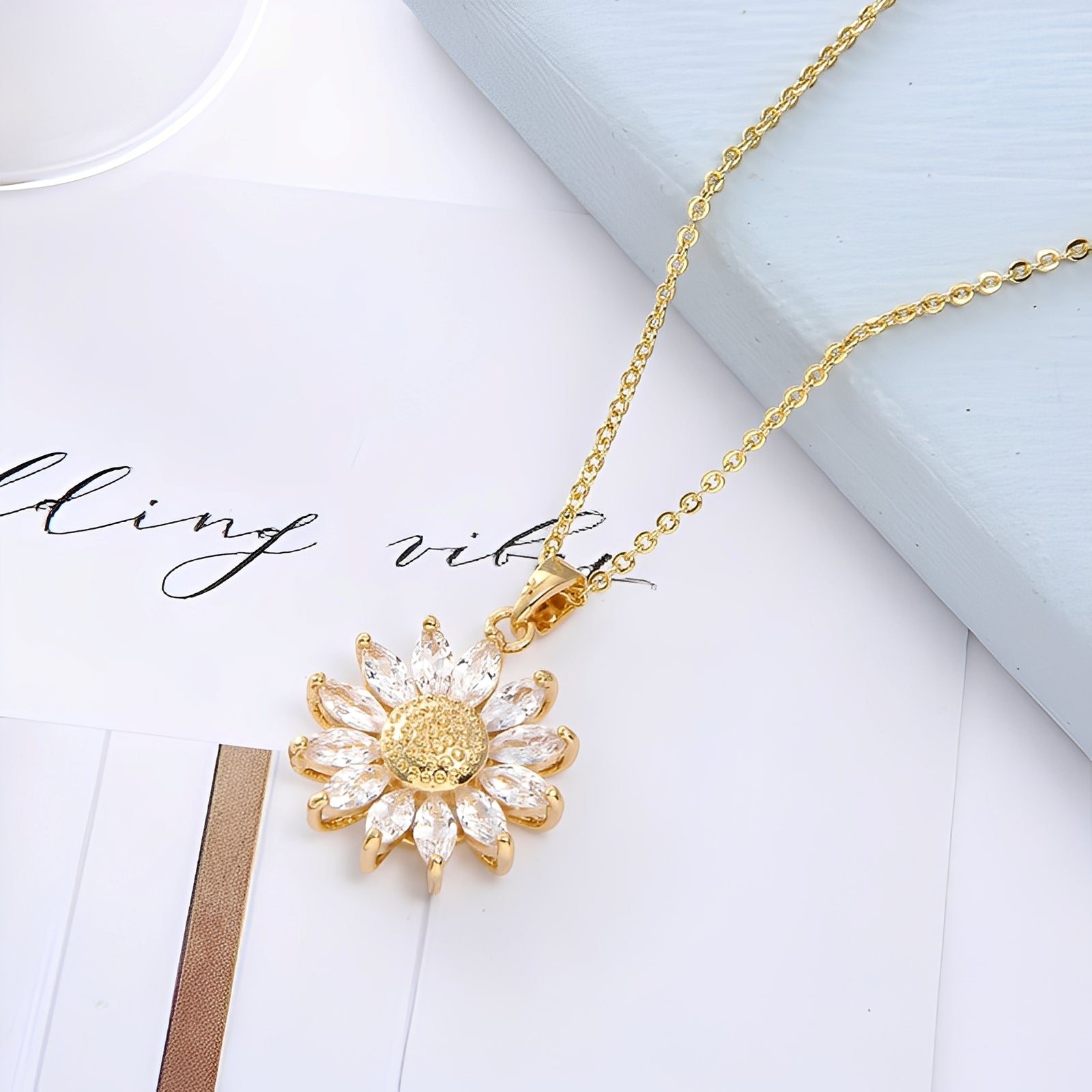 Elina – Goldenes Set 18 K auf Kupfer