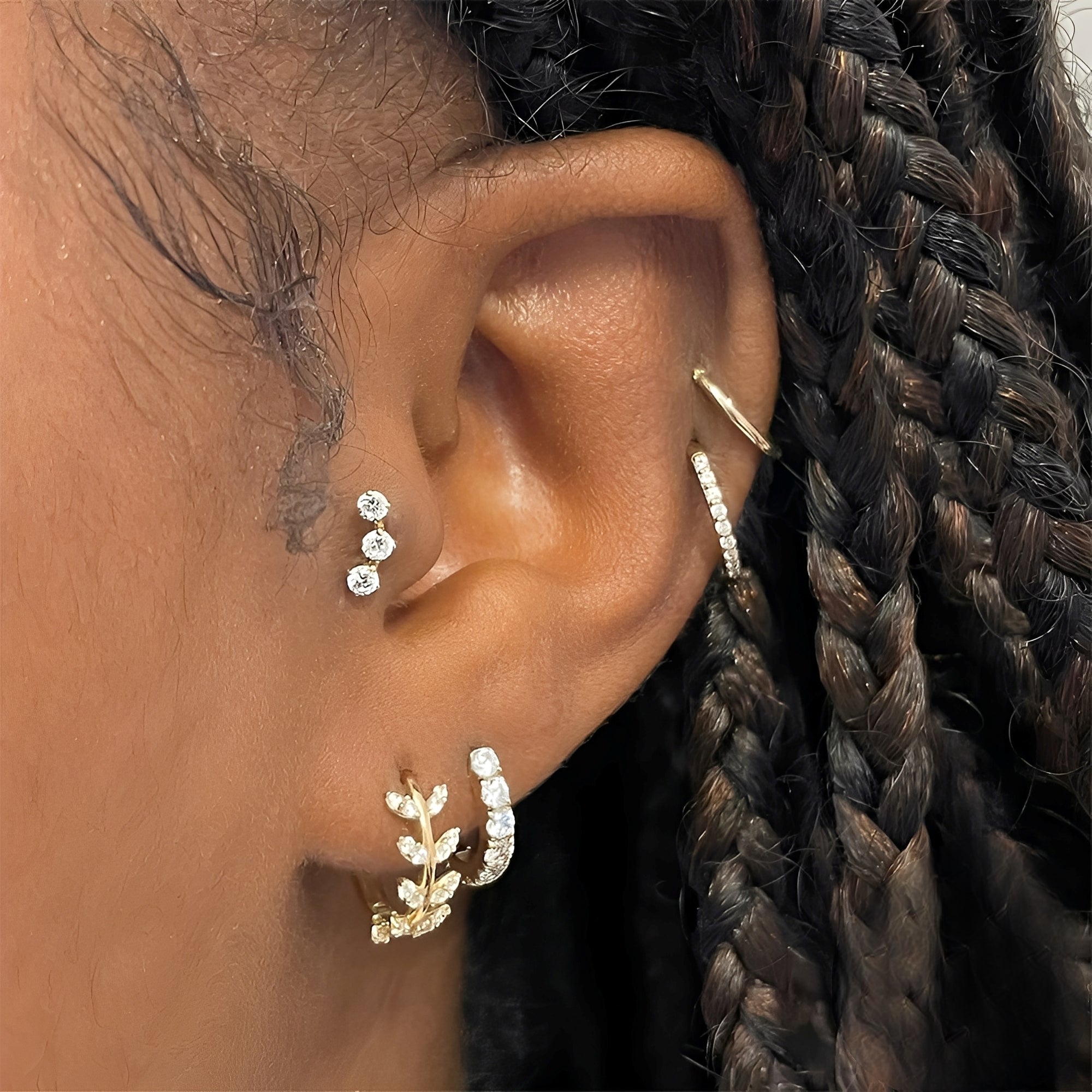 Estela – Elegante Ohrringe mit Zirkonia 5A und Silber