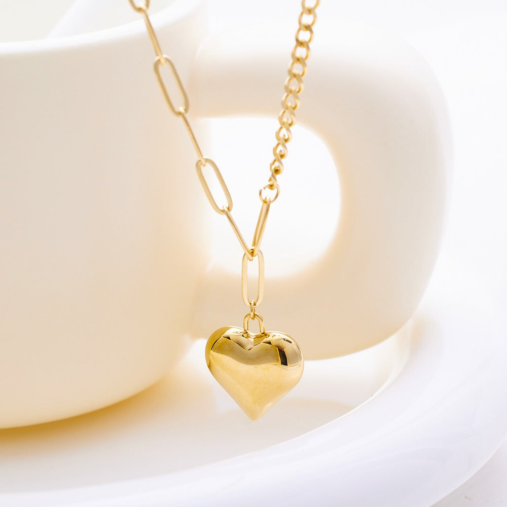 Rosalie – Lange Kette mit Anhänger aus bunten Zirkonen