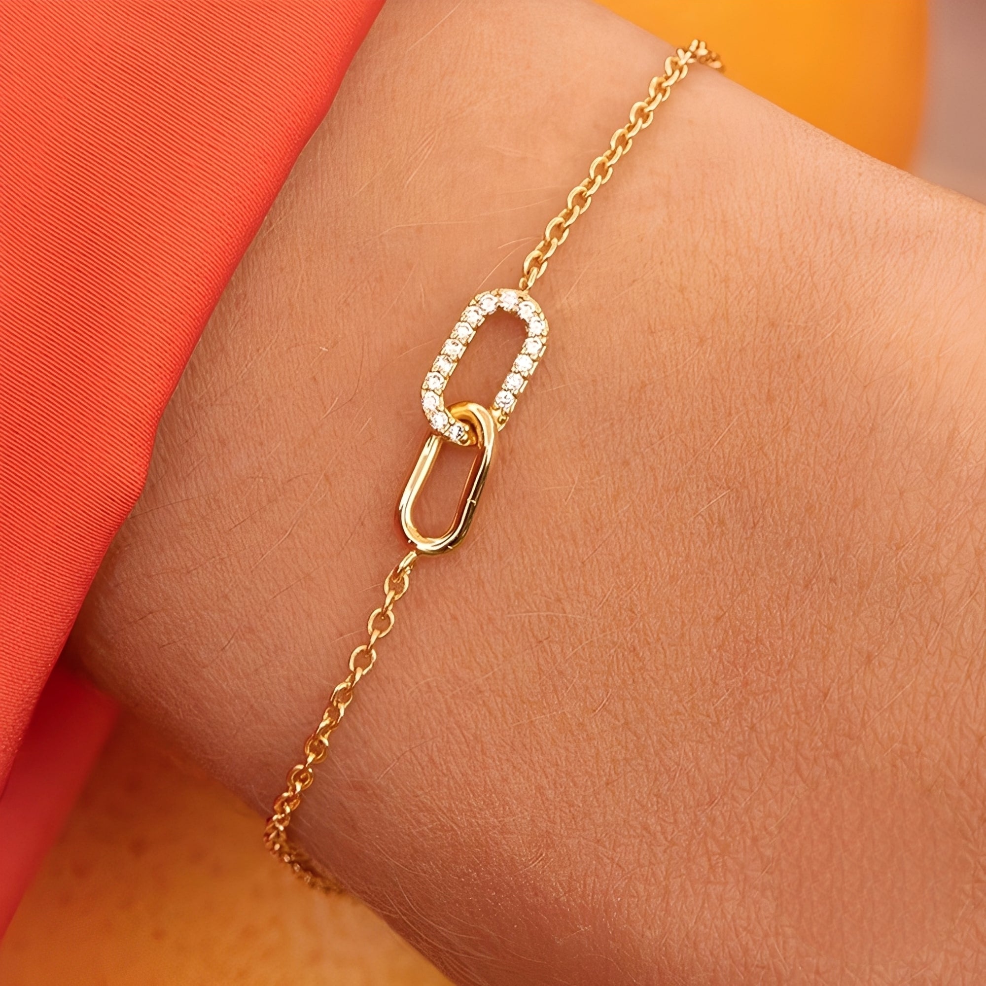 Rina – Armband mit Funkelnden Gliedern