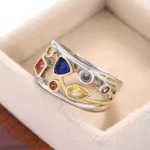 Dalia – Boho-Ring mit Funkelnden Zirkonia
