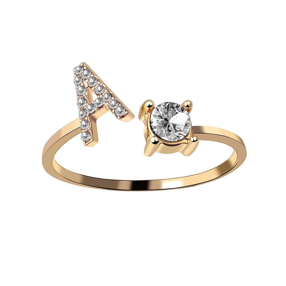 Nyla – Ring Initiale mit Zirkonia
