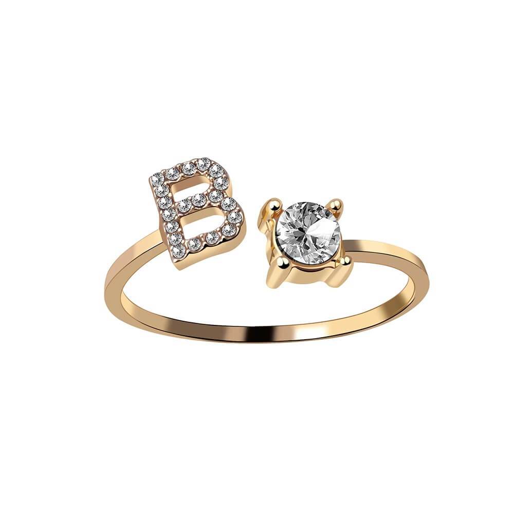 Nyla – Ring Initiale mit Zirkonia