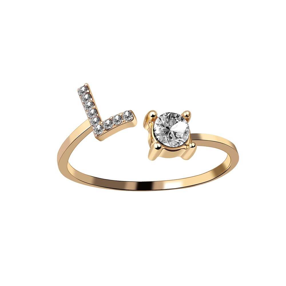 Nyla – Ring Initiale mit Zirkonia