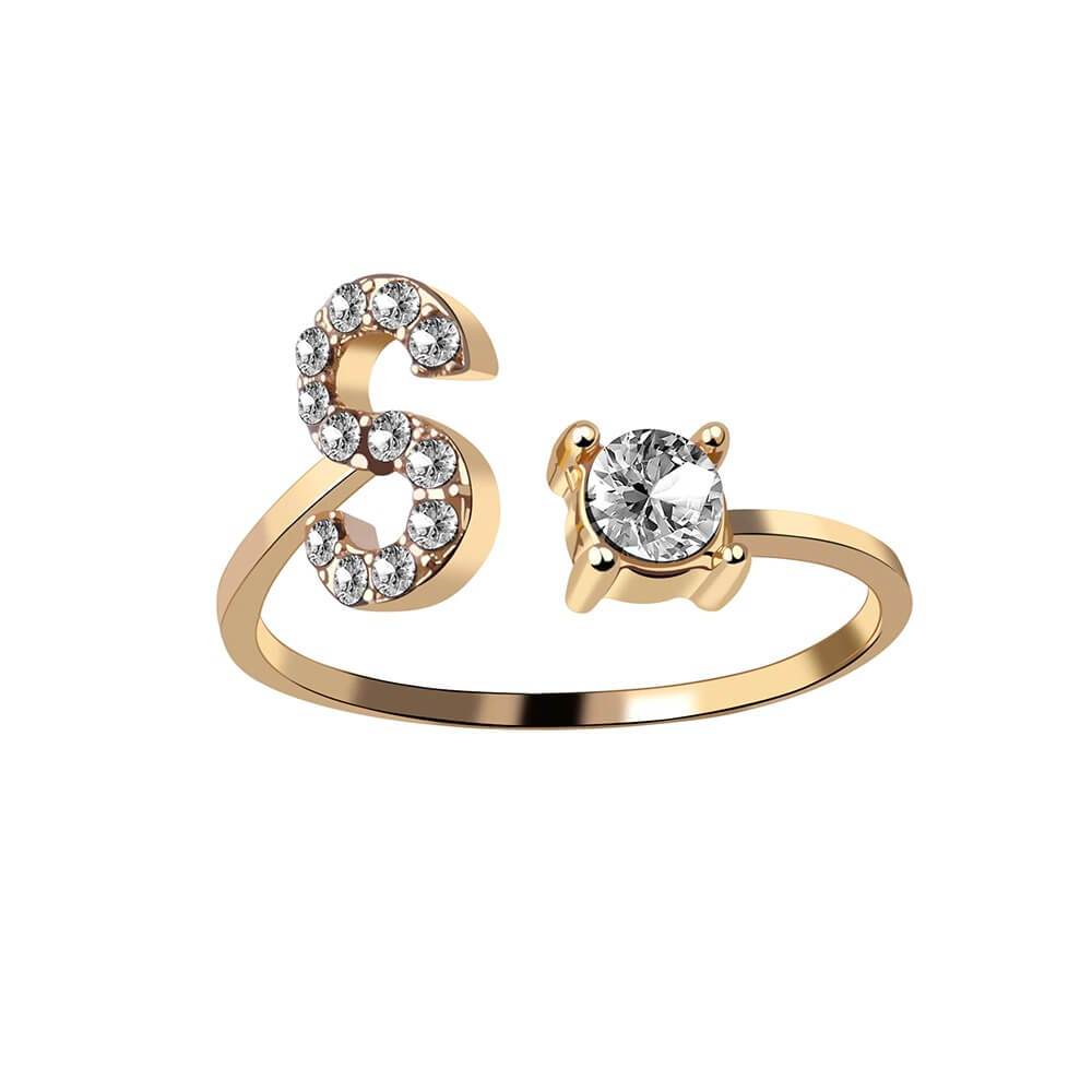 Nyla – Ring Initiale mit Zirkonia