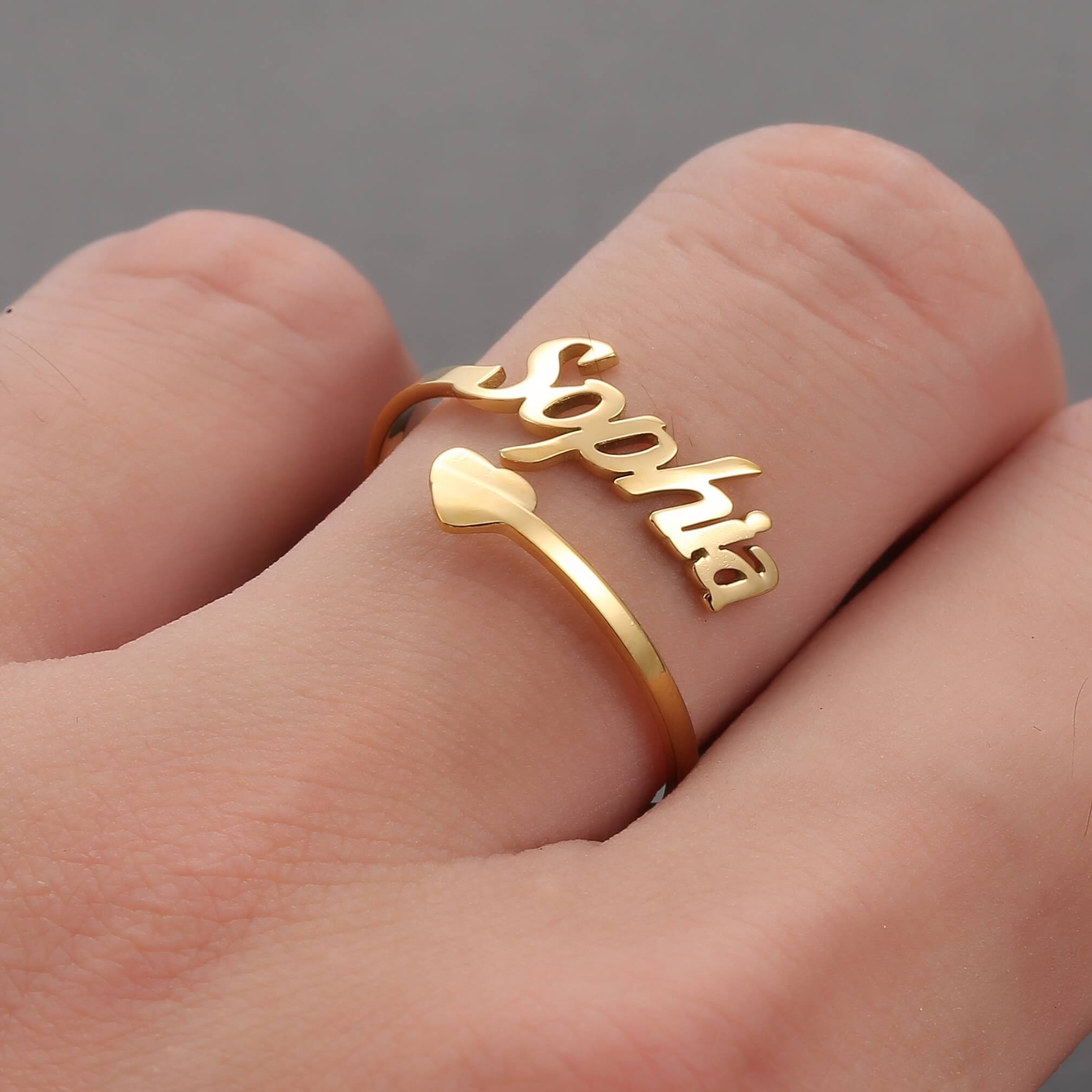Elena – Gravierte Ring mit Vorname