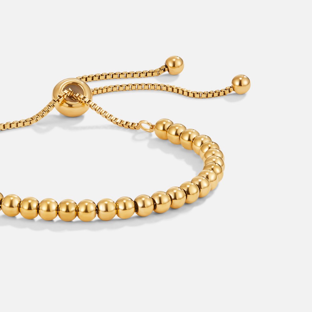 Niloya – Perlenarmband Goldfarben