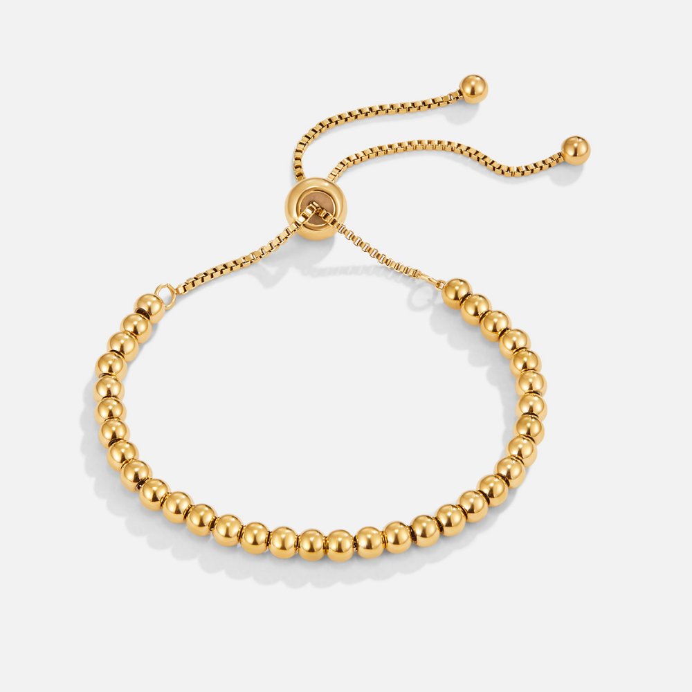 Niloya – Perlenarmband Goldfarben