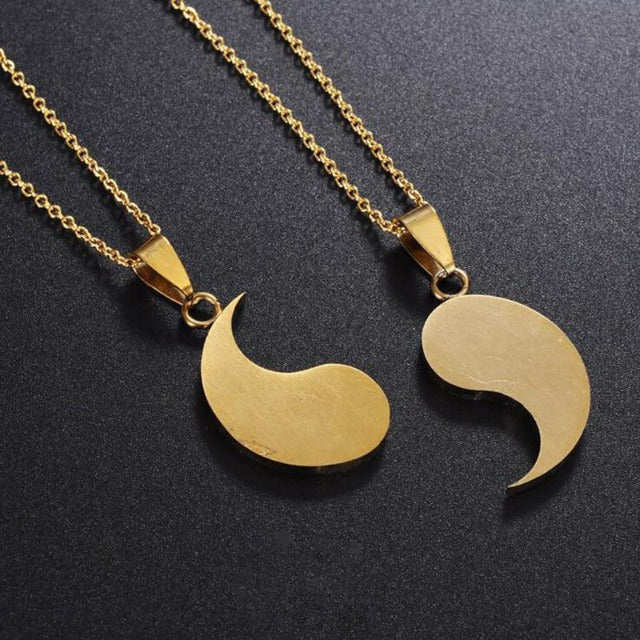 Tao – Trennbare Yin Yang Halskette für Paare oder Freunde