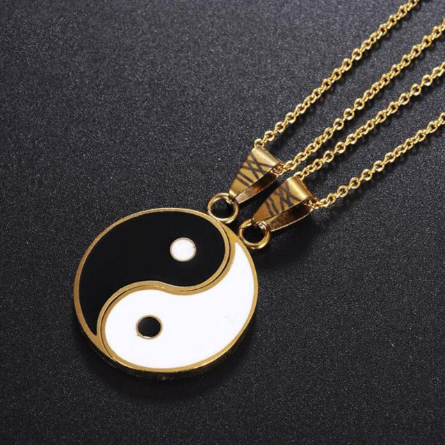 Tao – Trennbare Yin Yang Halskette für Paare oder Freunde