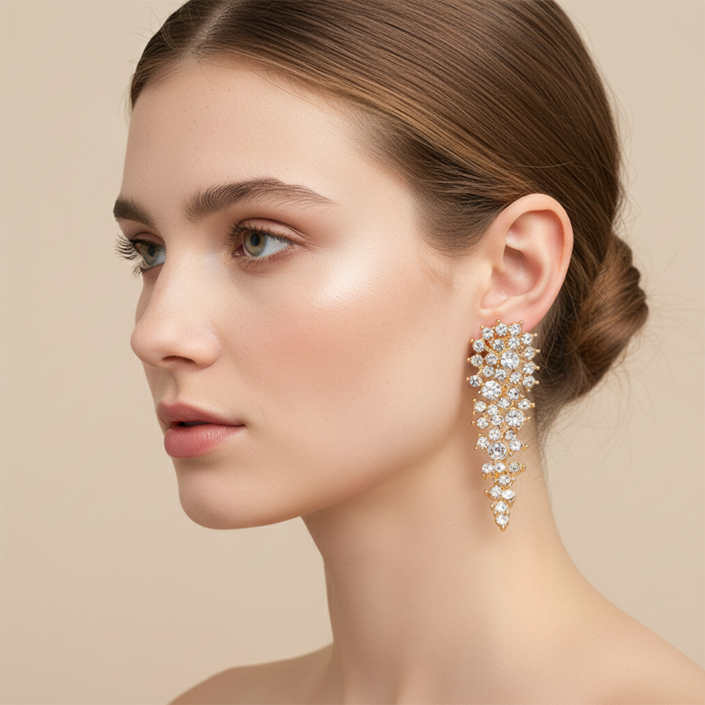 Eloise – Clips Ohrringe Rhinestone Ohne Piercing