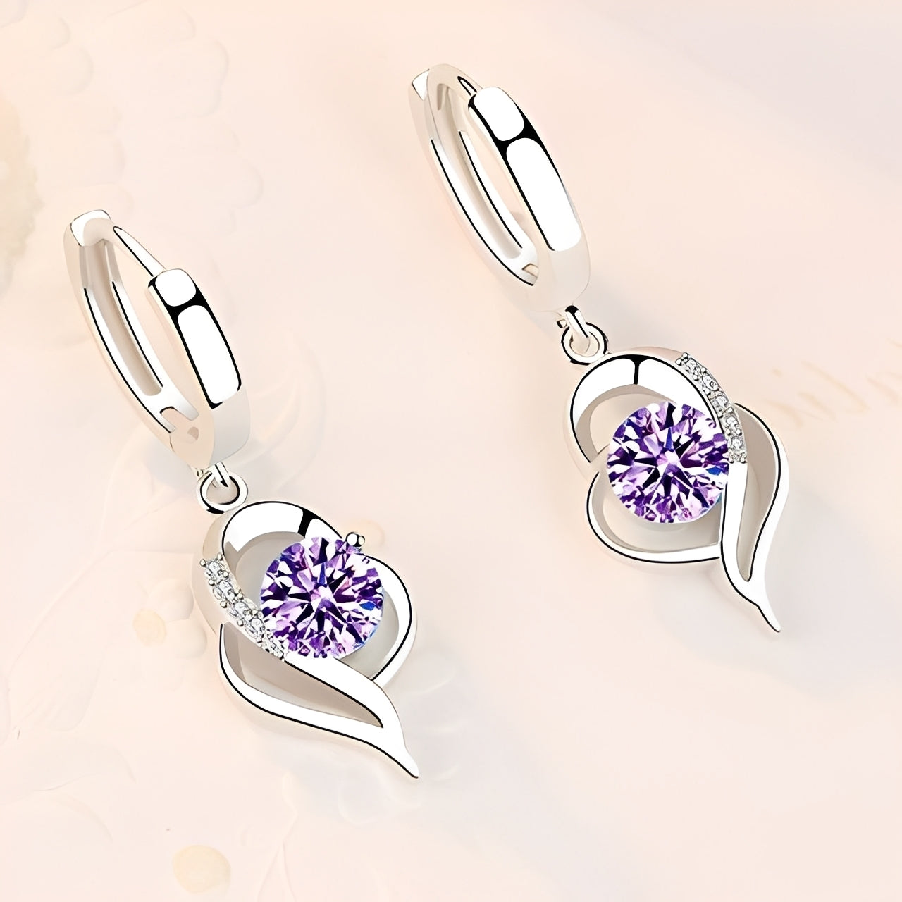Noelle – Blumenohrringe aus 925 Sterlingsilber und Zirkonia