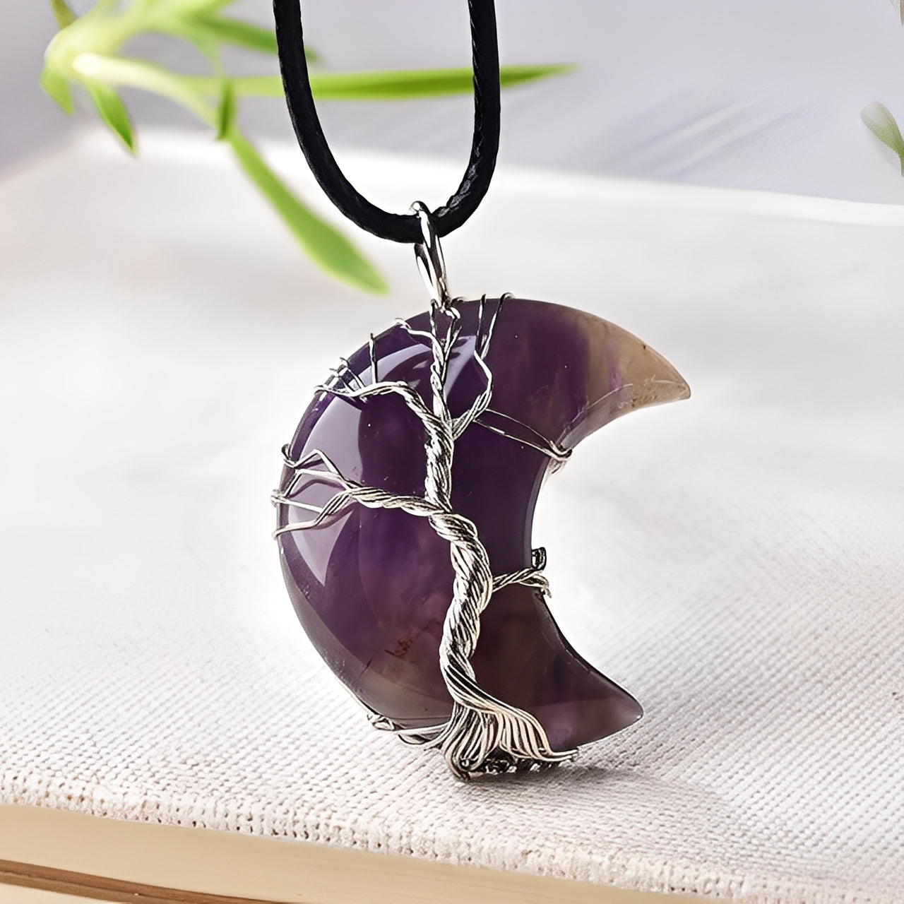 Kylie – Halskette Halbmond - Baum des Lebens