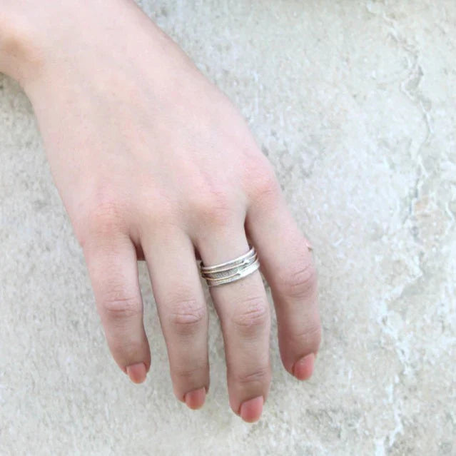 Shane – Silberner Ring mit Vergoldeter Überlagerung