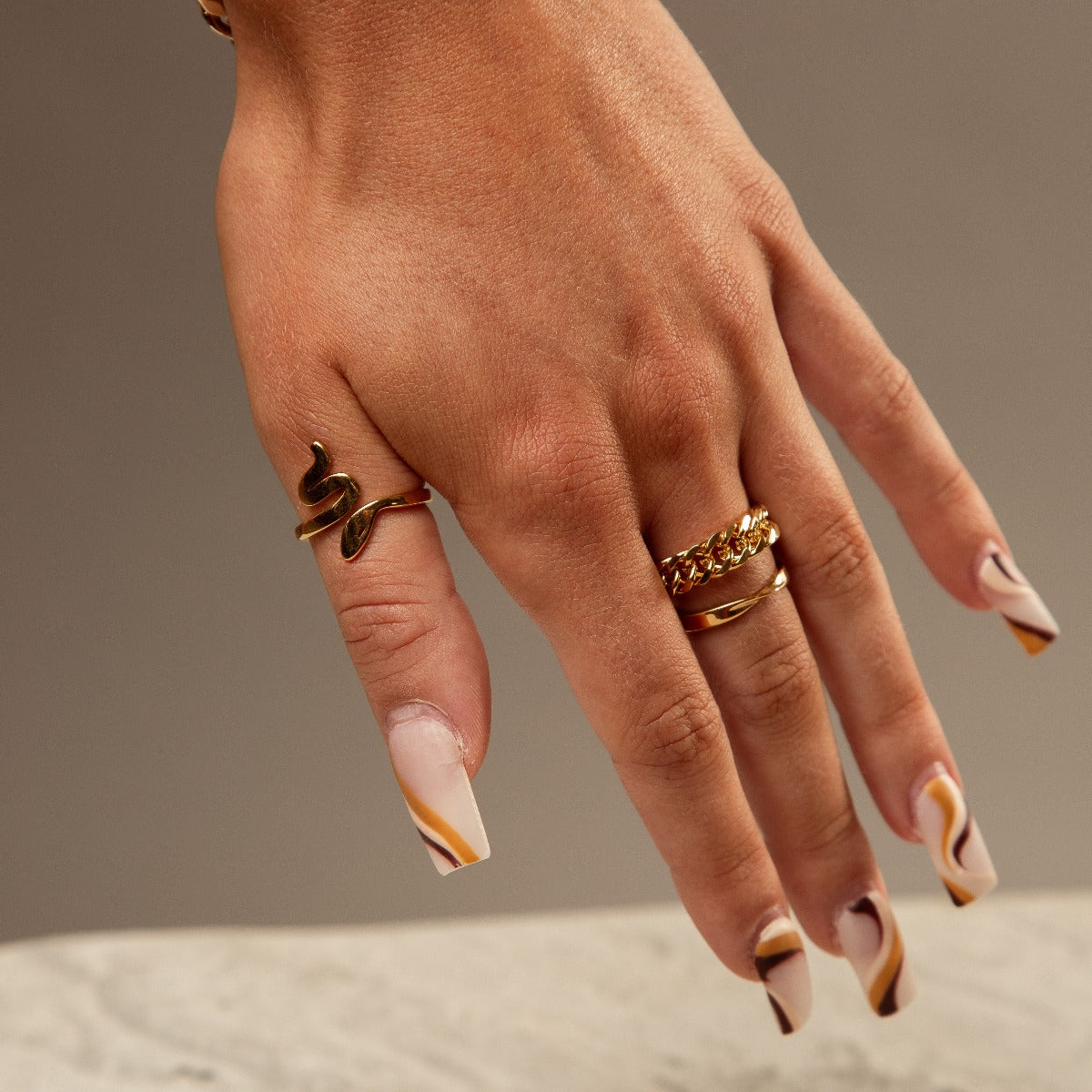 Bree – Elegante Goldring