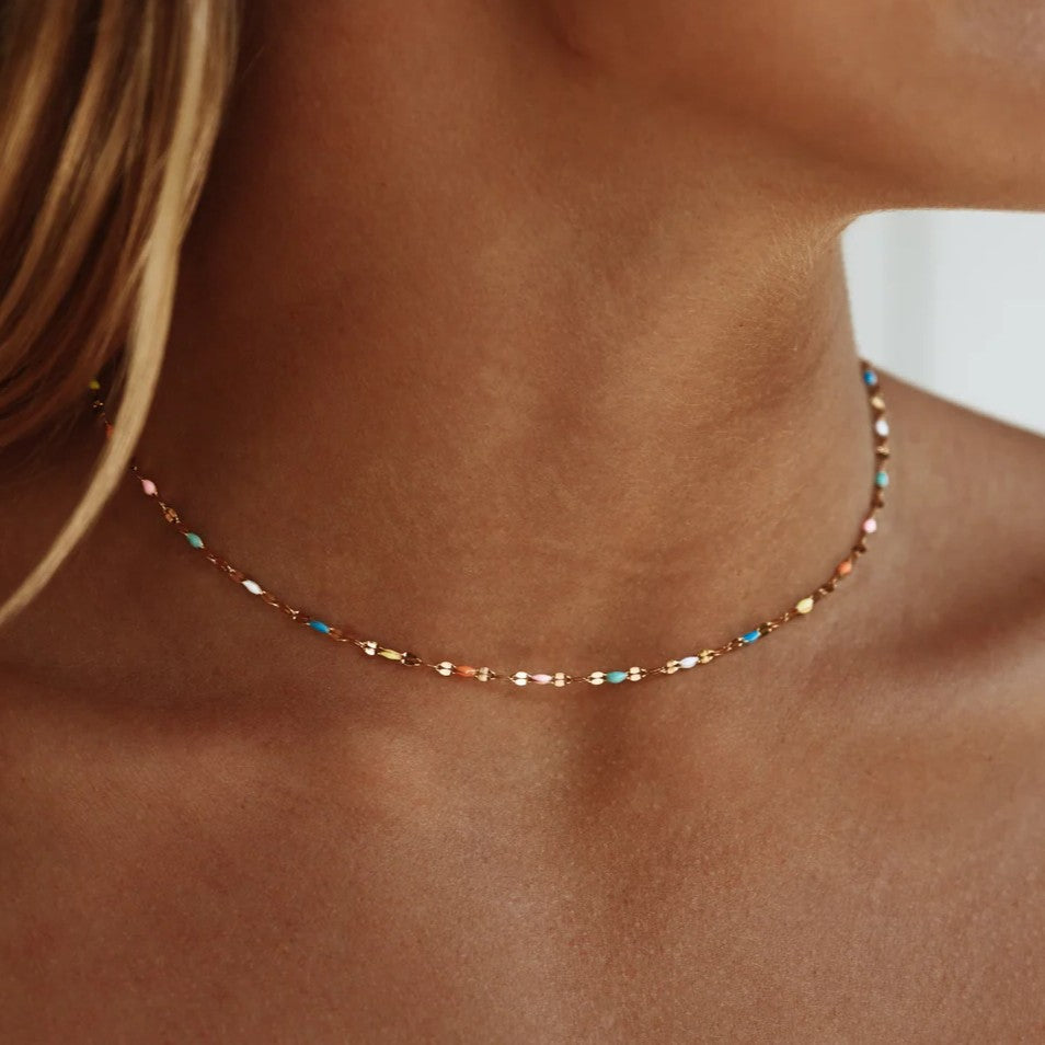 Celeste – Regenbogen-Choker-Halskette